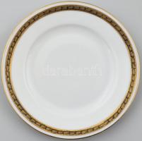 Pirkenhammer Láng M Budapest hiányos porcelán készlet, 10 db süteményes tányér d: 16,5 cm, kopásnyom...