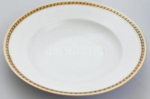 Pirkenhammer Láng M Budapest hiányos porcelán készlet, 10 db süteményes tányér d: 16,5 cm, kopásnyom...