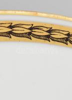 Pirkenhammer Láng M Budapest hiányos porcelán készlet, 10 db süteményes tányér d: 16,5 cm, kopásnyom...