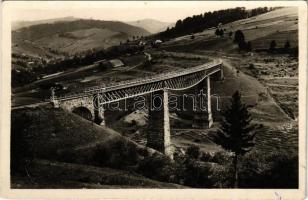 1944 Kisszolyva, Szkotárszke, Skotarska; vasúti híd, viadukt / railway bridge, viaduct (EK)