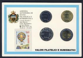 San Marino 1985. 50L, 100L, 200L, 500L szettben T:1