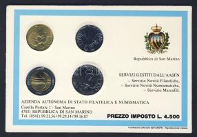 San Marino 1985. 50L, 100L, 200L, 500L szettben T:1