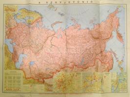 A Szovjetunió. Sztálin szülőföldjével, Magyar-Szovjet Társaság kiadása. 100x70 cm