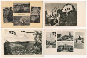 20 db MODERN retro fekete-fehér magyar város képeslap / 20 modern black and white retro Hungarian town-view postcards