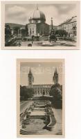 20 db MODERN retro fekete-fehér magyar város képeslap / 20 modern black and white retro Hungarian town-view postcards