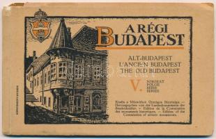 A régi Budapest V. sorozat. Kiadja a Műemlékek Országos Bizottsága - képeslapfüzet 12 képeslappal / postcard booklet with 12 postcards