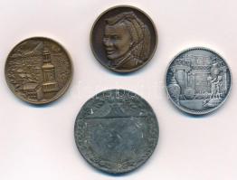 ~1970-1980. "Sopron" Br emlékérem (32mm) + "Hollókő" Br emlékérem (32mm) + &quot...