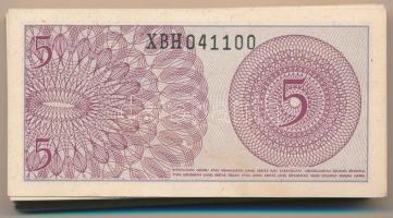 Indonézia 1964. 5s (100x) közte sorszámkövetők T:I,I- Indonesia 1964. 5 Sen (100x) with some consecu...