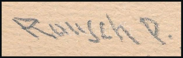 Rausch jelzéssel: Népsziget, Margit sziget, Kálvária, Zugliget 1961. Ceruza, papír, 15×23 cm, összes...