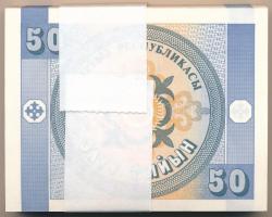 Kirgizisztán 1993. 50t (100x) sorszámkövetők "06/KT 00671301 - 06/KT 00671400" kötegelővel...