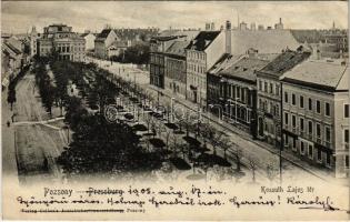 1905 Pozsony, Pressburg, Bratislava; Kossuth Lajos tér / square (EK)