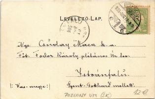 1905 Pozsony, Pressburg, Bratislava; Kossuth Lajos tér / square (EK)