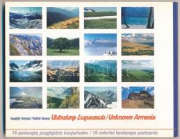 Örményország 16 lapot tartalmazó képeslapfüzet