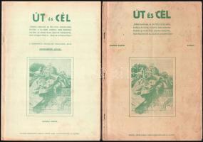 1951-52 Az Út és cél c emigráns hungarista lap 4 száma, benne cikkek Trianonról, Szálasi megemlékezés