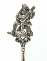 Ezüst (Ag) díszvilla, jelzett. h: 21 cm, nettó: 45g