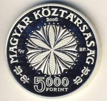 2006. 5000Ft Ag "Bartók Béla" T:PP Díszdobozban, tanúsítvánnyal!