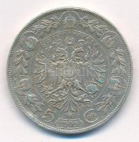 Ausztria 1909. 5K Ag "Ferenc József" T:2-
Austria 1909. 5 Corona Ag "Franz Joseph&qu...