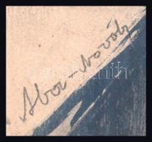 Aba-Novák jelzéssel: Csendélet. Akvarell, papír, lap sarkaiban kisebb törésnyomokkal, 39,5×22,5 cm