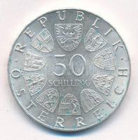 Ausztria 1974. 50Sch Ag "125 éves az osztrák csendőrség" T:1- patina Austria 1974. 50 Schi...