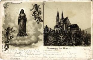 1904 Straßengel bei Graz, Gratwein-Straßengel (Steiermark); pilgrimage church. Verlag v. Gregor Fischer. Art Nouveau, litho (EM)