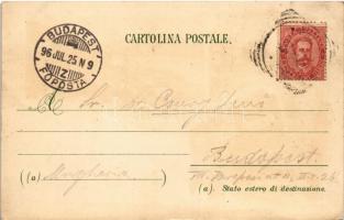 1896 (Vorläufer!!!) Bellagio, Hotel Grande Bretagne, Grand Hotel Bellagio, Bellagio con piroscafo, H...