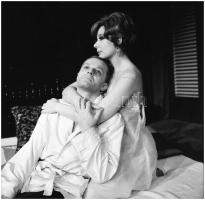 cca 1967 Ruttkai Éva (1927-1986) és Darvas Iván (1925-2007) színészek közös jelenetben, 9 db vintage...