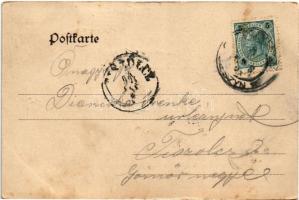 Cieszyn, Teschen; Sachsenberg / street view, shop of C. Zuckermandel. Hutterer's Postkartenverl...