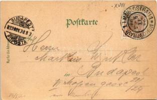 1899 Ostrava, Mährisch Ostrau; Kirche, Mähr. Ostrau m. Ringplatz, Deutsches Haus / church, general v...