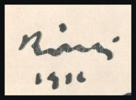 Rippl-Rónai József (1861-1927): Margit és Juliska. Aktok. Cinkográfia 1913, papír, jelzett a cinkogr...