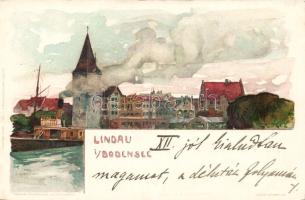 Lindau, Velten's Künstlerpostkarte No. 68. litho s: F. Voellmy