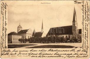 1901 Altötting, square, church (EK)