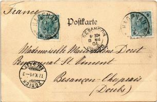 1901 Altötting, square, church (EK)