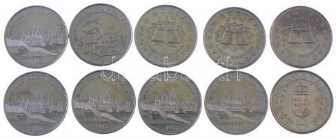 2004. 50Ft Cu-Ni "A Magyar Köztársaság az Európai Unió tagja" + 2005. 50Ft Cu-Ni "Gyermekmentő Szolgálat" + 2006. 50Ft Cu-Ni "1956-os forradalom" (5x) + 2007. 50Ft Cu-Ni "Római Szerződés" (3x) T:1-,2