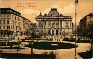 1916 Lviv, Lwów, Lemberg; Muzeum / Museum / museum, tram (EK)
