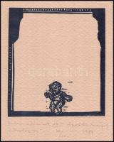 Ágotha Margit (1938-2015 ): Intermediumok IX. Prológus Litográfia (32/100), merített papír, jelzett,...