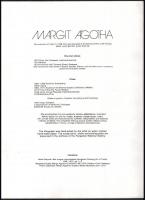 Ágotha Margit (1938-2015 ): Intermediumok IX. Prológus Litográfia (32/100), merített papír, jelzett,...
