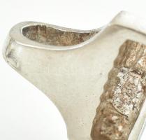 Ezüst(Ag) glídes karkötő, jelzett, h: 19,5 cm, nettó: 20,45 g