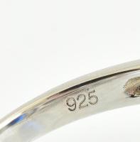 Ezüst(Ag) gyűrű, kianittal (karcolással), jelzett, méret: 61, bruttó: 3,29 g