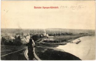 1916 Nyergesújfalu, Nyerges-Újfalu; Eternit pala és cement gyár, Duna