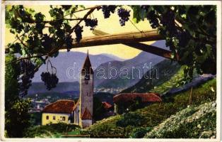 Bolzano, Bozen (Südtirol); Montage with grapes (EK)