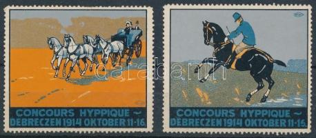 1914 Debreceni lovasnapok 2 klf levélzáró