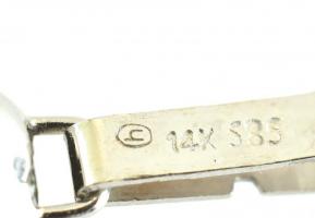 Édesvízi tenyésztett gyöngysor, arany (Au) 14 csattal, h: 48 cm