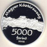 2008. 5000Ft Ag "Siklósi Vár" T:PP Csak 6000db! Díszdobozban, tanúsítvánnyal!