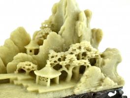 Faragott ásvány tájkép, 11×17,5 cm