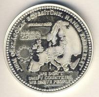 2004. "Magyarország EU-tagállam - EU-bővítés" Ag emlékérem, 31,1g T:PP Díszdobozban, tanús...