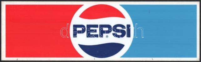 cca. 1990 Felragasztható PEPSI plexi tábla. 33x10cm