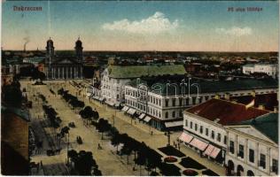 1922 Debrecen, Fő utca, villamos. Vasúti levelezőlapárusítás 27. sz. 1918. (Rb)