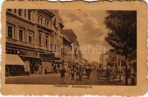 Kecskemét, Szabadság tér, üzletek. Manó János kiadása (Rb)