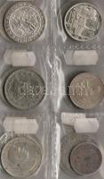 Ezüstpénz tétel magyar (5db) és külföldi 12db régi és új benne  T:1,2,3