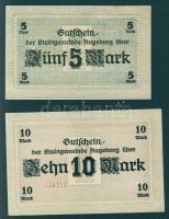 Német Birodalom/Császárság/Augsburg 1918.10.15. 5M, 10M hivatalos érvénytelenítéssel T:I